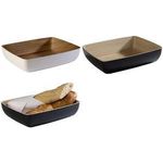 APS Schale FRIDA GN 1/2, 4,00 Liter, schwarz aus Melamin, innen mit Holzoptik, spülmaschinengeeignet, - 1 Stück (84590)