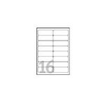 Avery Klar 99.1 x 33.9 mm 400 Etikett(en) (25 Bogen x 16) Adressetiketten (L7562-25)
