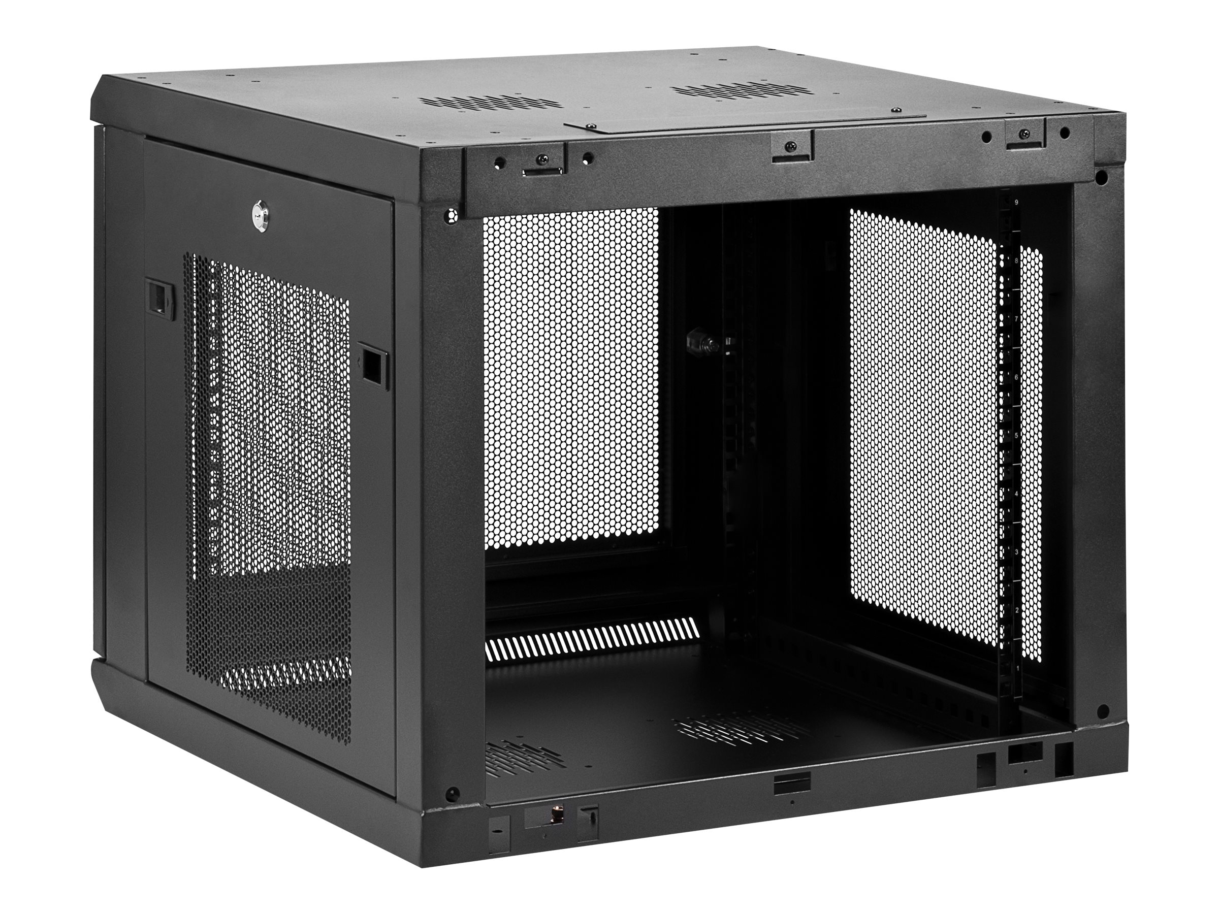 StarTech.com Wandmontage-Serverschrank 9U 4-Pfosten 19" RK920WALM Schwarz