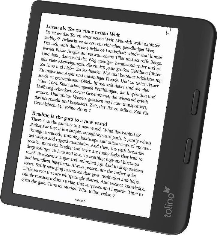 Tolino Vision Color 7" E-Book-Reader 32 GB Schwarz