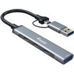 Equip USB-Hub 128969 4-Port USB-C×3 + USB-A 1 USB 3.2 Gen1/2.0 Schwarz (128969)