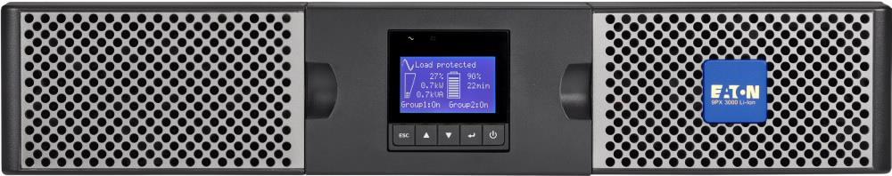 Eaton 9PX 3000i RT2U Li-Ion Doppelwandler (Online) 3 kVA 2400 W 10 AC-Ausgänge (9PX3000IRT2U-L)