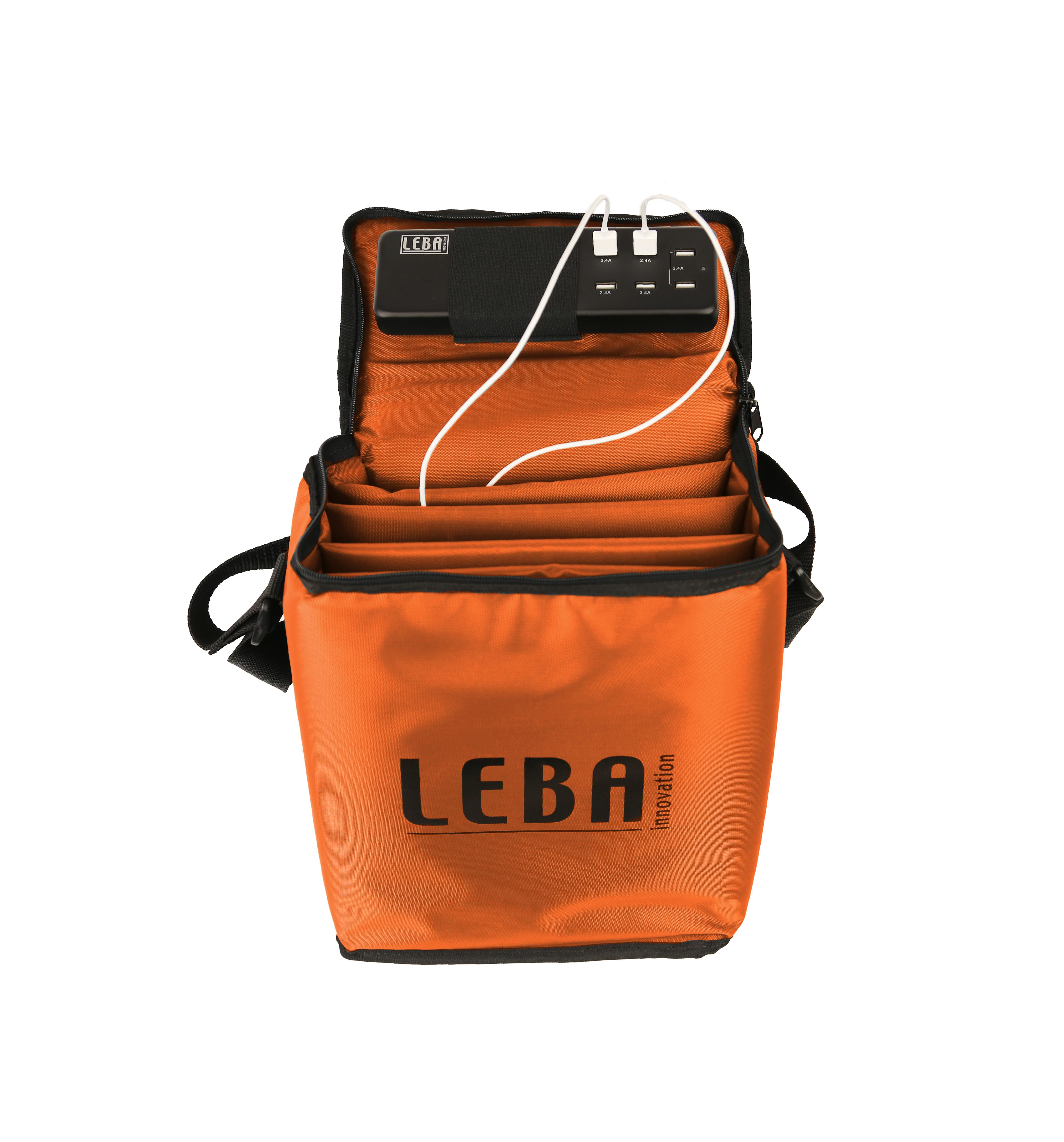 LEBA NoteBag NB2-5TAB-ORA Schultertasche Orange