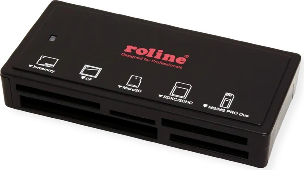 ROLINE USB3.2 Gen1 Multi Card extern schwarz - Card-Reader (15.08.6249)