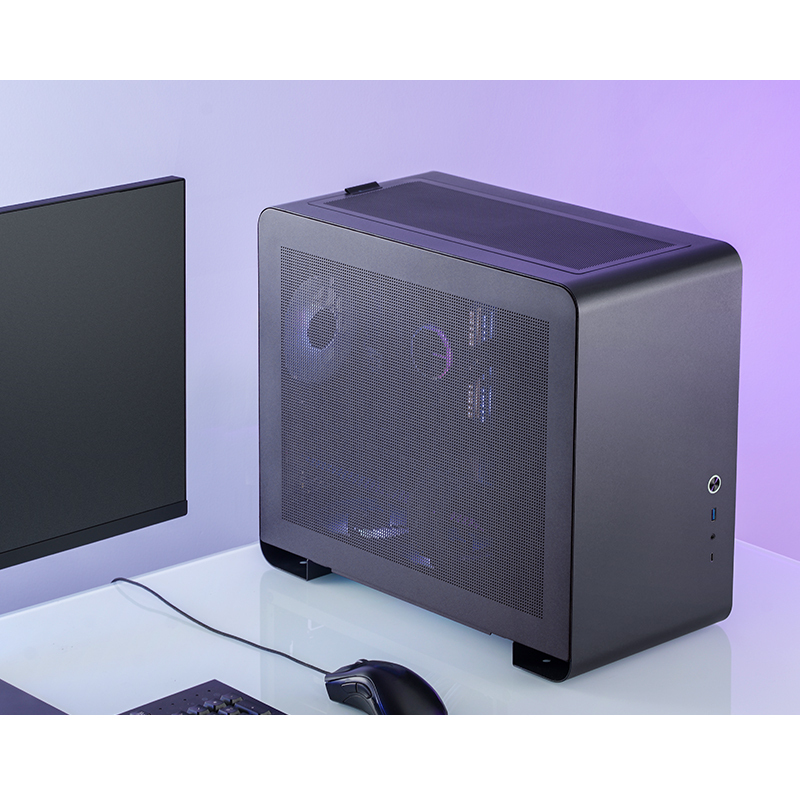 Jonsbo U4 Mini Mesh Micro-ATX-Gehäuse Mini Tower Schwarz