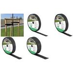 Bradas Baum-Bindeband, PP, 50 mm x 25 m, schwarz aus Polypropylen, UV-beständig, zur Stabilisierung von - 1 Stück (TYTS5025/BK)