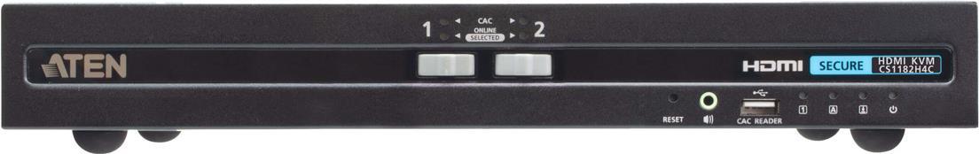ATEN 2-Port USB HDMI Secure KVM-Switch mit CAC (PSD PP v4.0-konform) (CS1182H4C)