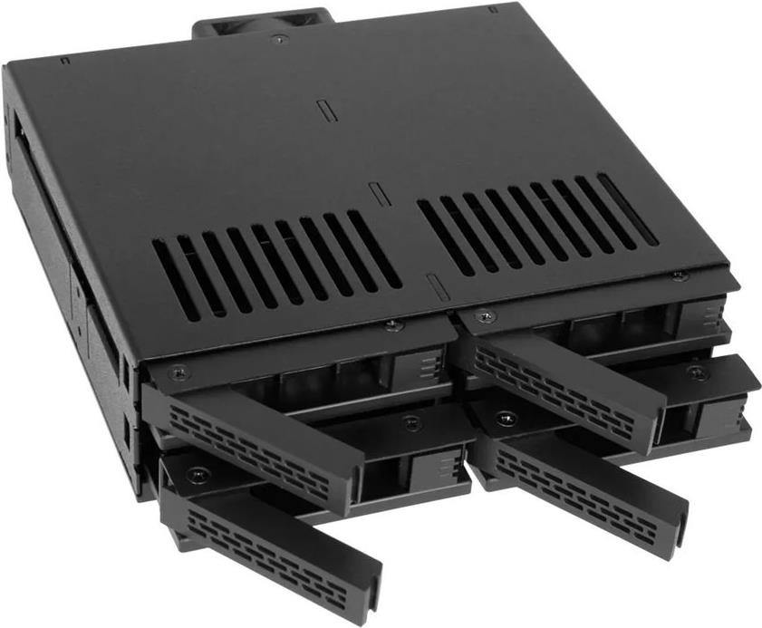 ICY DOCK ExpressCage MB324SP-B 4x 2.5" Backplane für 5.25" Schwarz