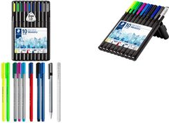 STAEDTLER Schreibset triplus multi set Mobility, 10-teilig Inhalt: 3x Fineliner triplus (334), 2x Kugelschreiber - 1 Stück (34 SB10MS)