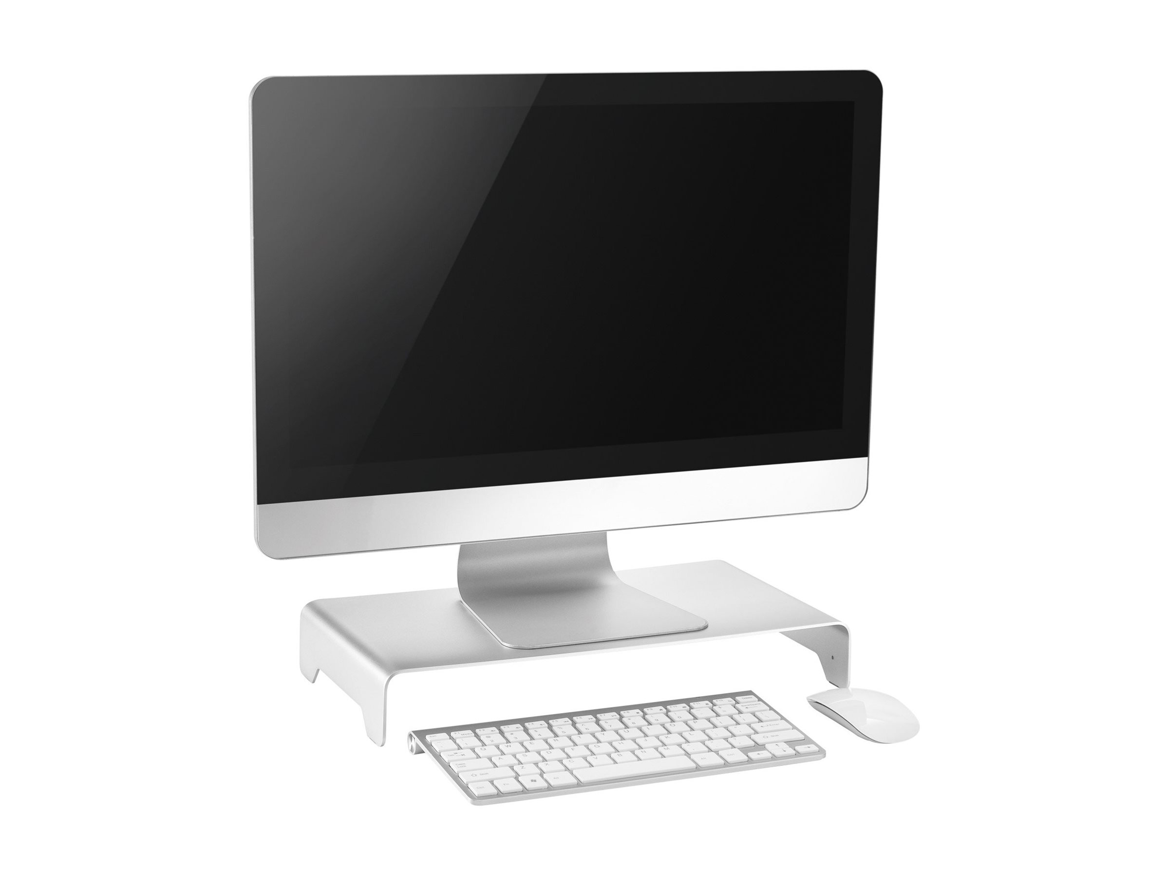InLine 23175A Monitorständer Aluminium 63 mm max. 10 kg Silber