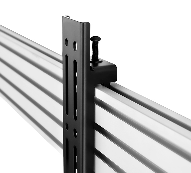 B-TECH System X BT8390-VESA800F Montageschienen 200 kg VESA 800 Schwarz