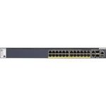 NETGEAR ProSAFE M4300-28G-PoE+ - Switch - L3 - verwaltet - 2 x 10/100/1000/10000 + 2 x 10 Gigabit SFP+ + 24 x 10/100/1000 (PoE+) - an Rack montierbar - PoE+ (GSM4328PA-100NES)