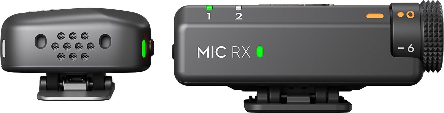 DJI Mic Mini Funkmikrofon-System (1 Sender + 1 Empfänger) ultraleicht 400 m Reichweite (geöffnet)