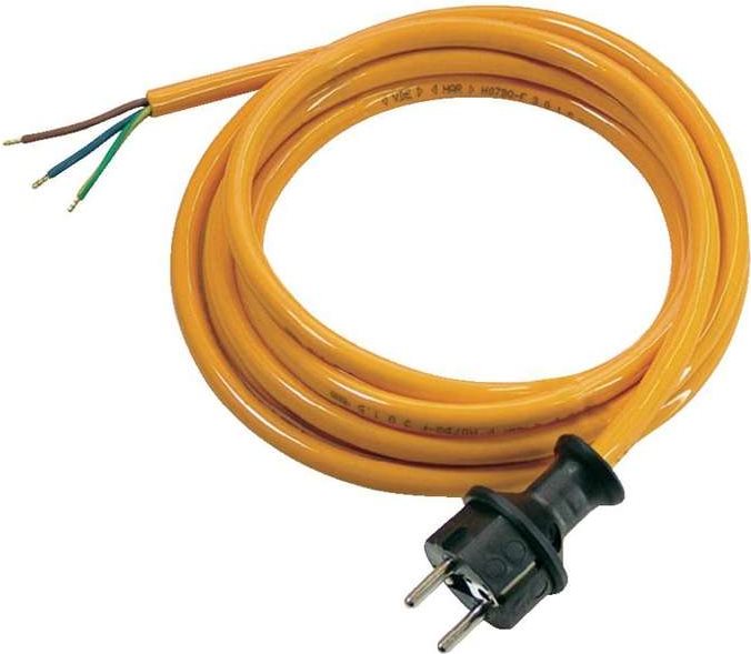 AS SCHWABE Anschlusskabel [ Schutzkontakt-Stecker - Kabel, offenes Ende] Orange 3 m 70918 (70918)