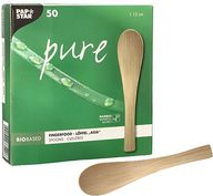 PAPSTAR Fingerfood-Löffel "pure", 130 mm, natur aus Bambus, biologisch abbaubar und kompostierbar, - 1 Stück (88766)