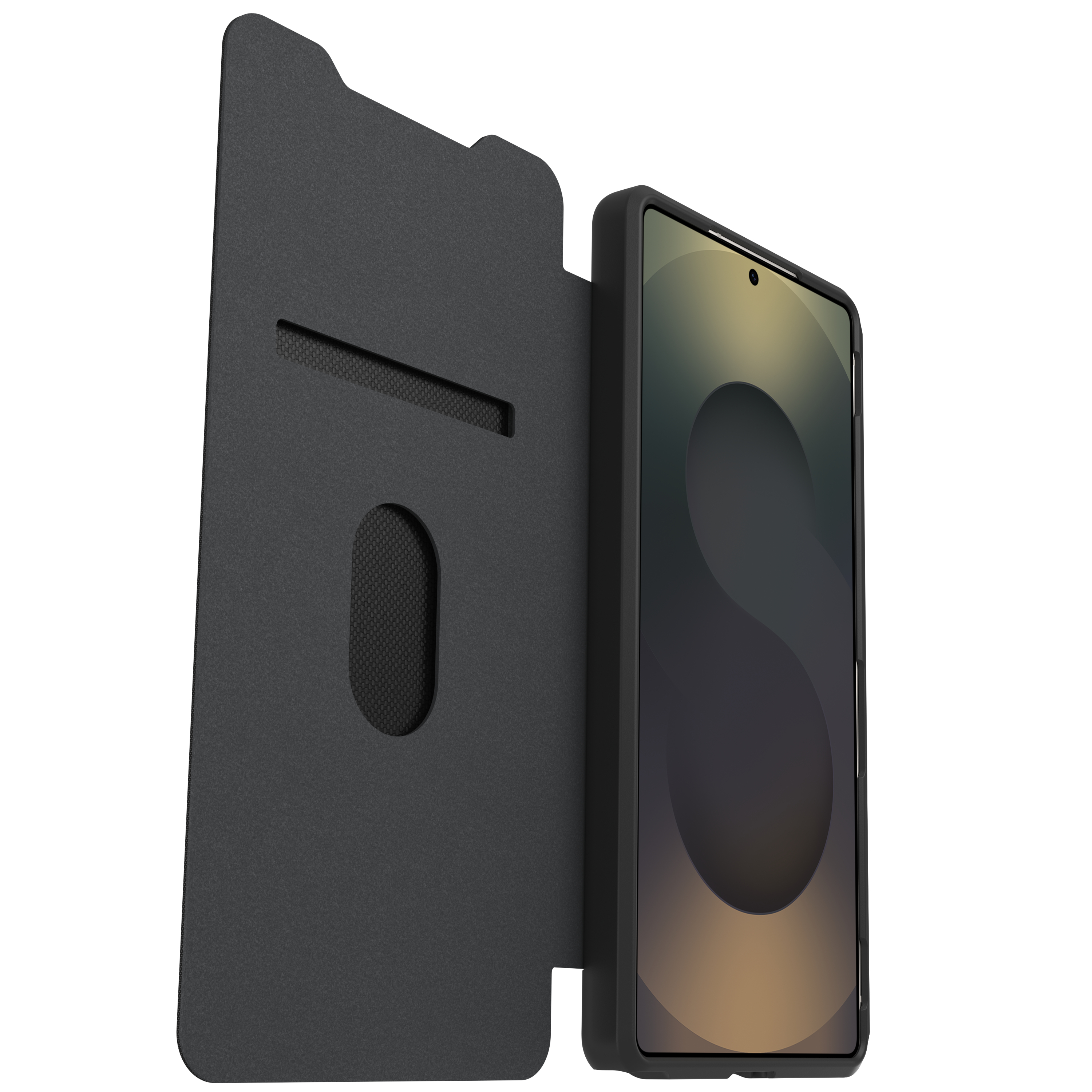 OtterBox React Folio Flip-Hülle für Samsung Galaxy S25 Ultra 6,9" Black Crystal
