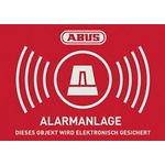 ABUS Warnaufkleber Alarm mit Logo 148 x 105 mm (1 Stck) (Art.-Nr. AU1422) (AU1422)