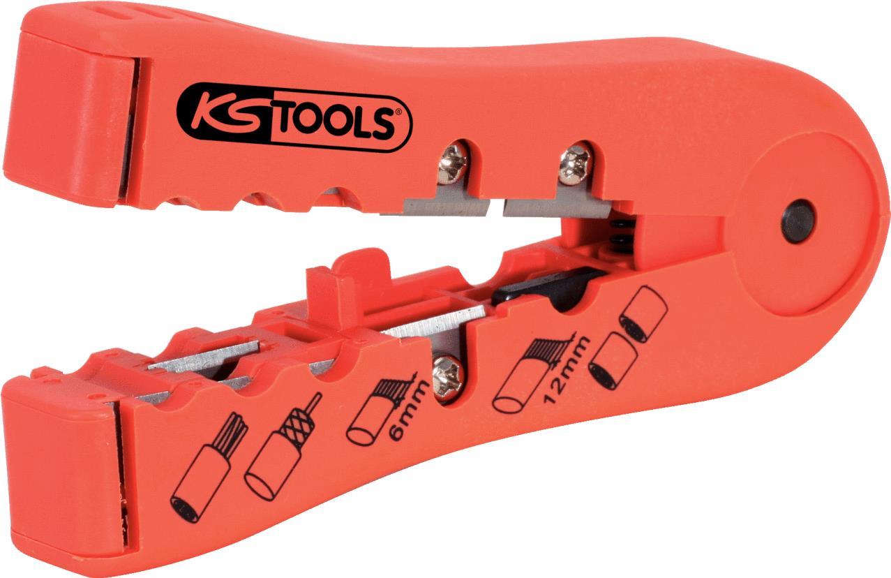 KS TOOLS Abisolierwerkzeug für Datenkabel, 2,5-12mm (115.1241)