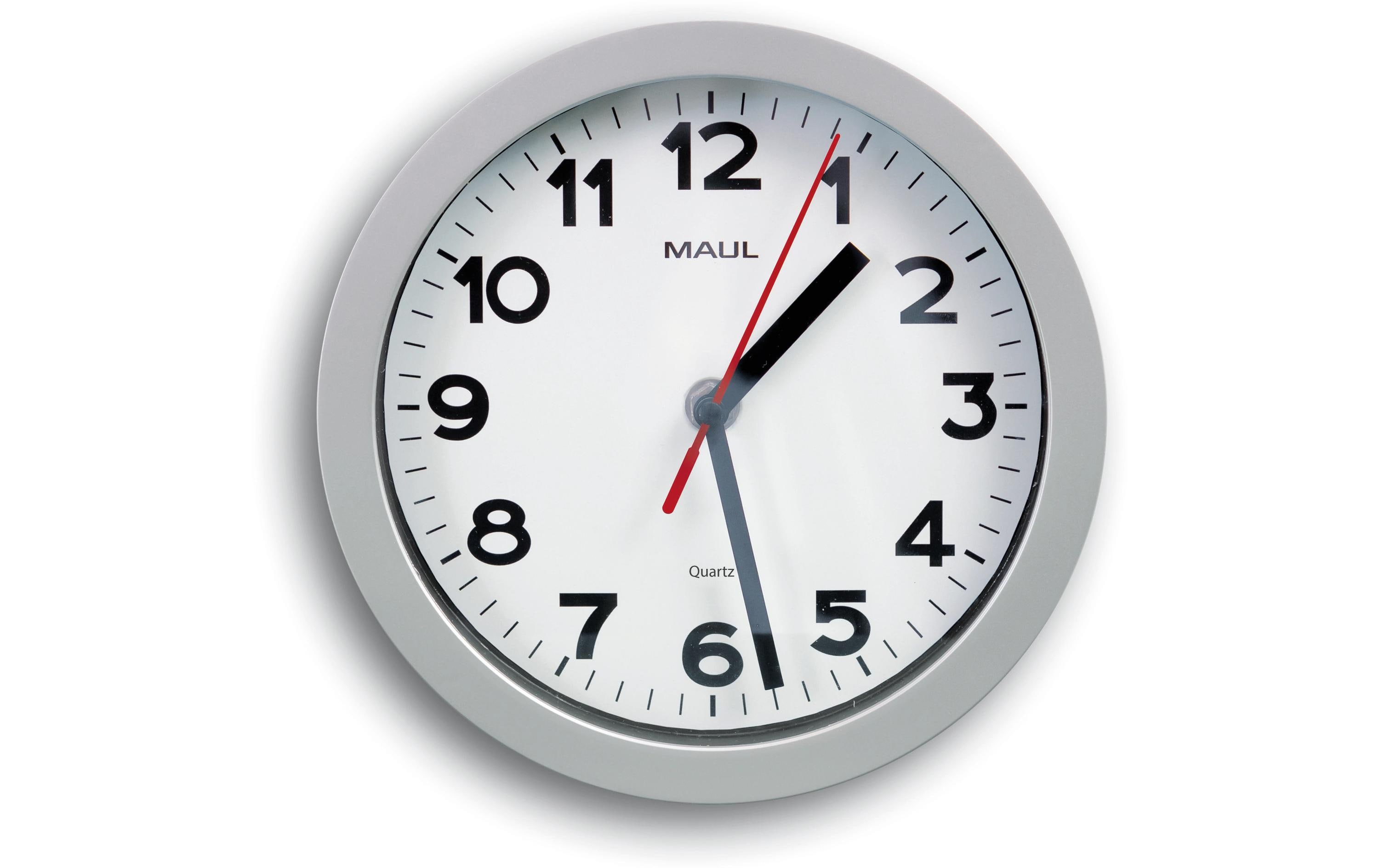 Maul MAULstep Wanduhr 20 cm Silber