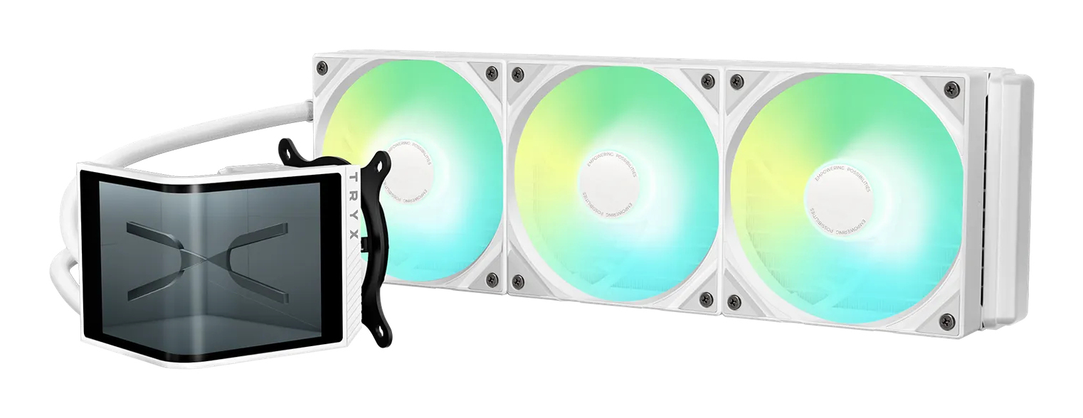 TRYX Panorama SE ARGB 360 All-in-One-Wasserkühlung 360mm mit 3D-AMOLED-Display Weiß