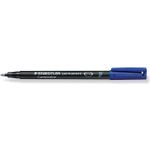 10 STAEDTLER Lumocolor Folienstifte blau 0,6 mm permanent (318-3)