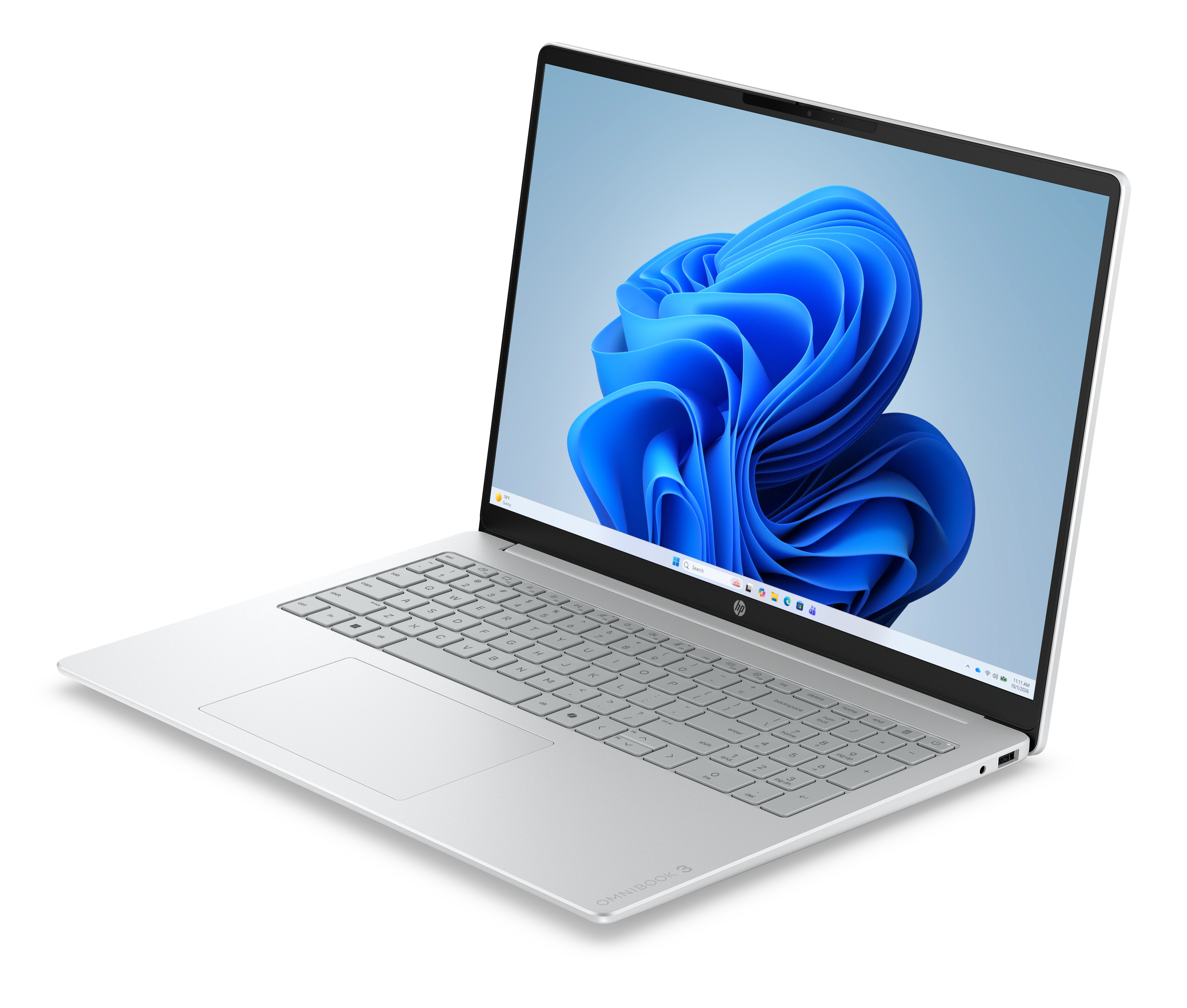 HP OmniBook 3 16-by0655ng 16" Notebook AMD Ryzen 5 16 GB RAM 512 GB SSD Grau, Silber