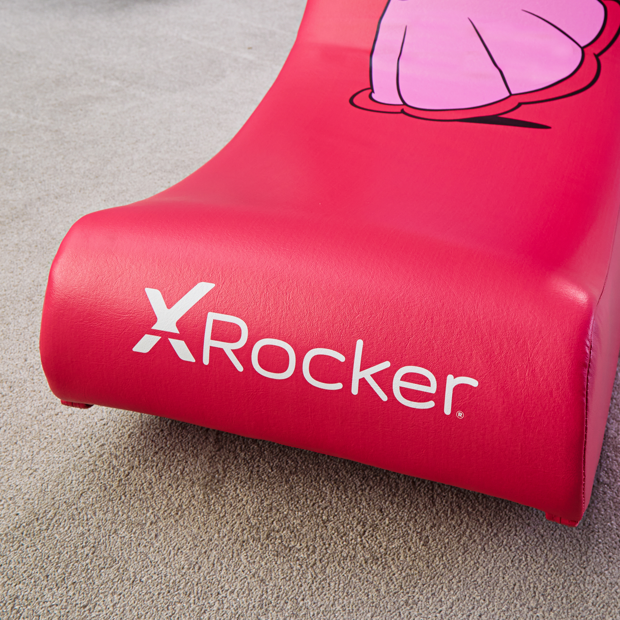 X-Rocker Video Rocker Peach Joy Edition Gaming-Stuhl Pink, Rot