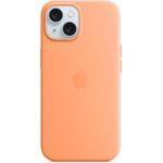 APPLE iPhone 15 Silicone Case with MagSafe - Orange Sorbet (MT0W3ZM/A)