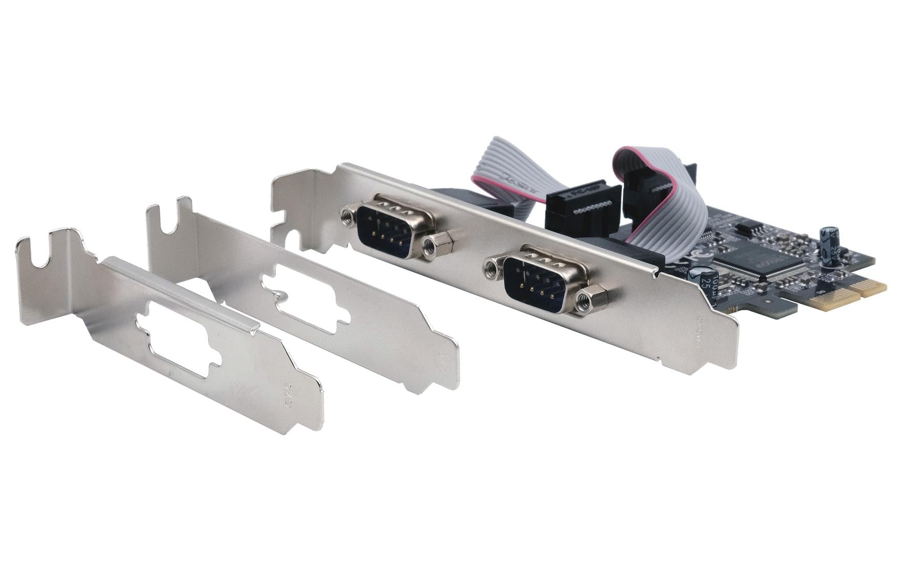 Exsys EX-46012 PCIe RS-232 Schnittstellenkarte 2 Port Grau
