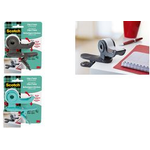 Scotch Handabroller Clip & Twist, dunkelgrau, bestückt Lieferung inkl. 1 Rolle Scotch Magic Klebefilm 19 mm x 8,9 m - 1 Stück (C19-CLIP-CG)