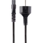 StarTech.com 3m (10ft) Laptop Power Cord, EU Schuko to C5, 2.5A 250V, 18AWG, Notebook / Laptop Replacement AC Cord, Printer/Power Brick Cord, Schuko CEE 7/7 to Clover Leaf IEC 60320 C5 (753E-3M-POWER-LEAD)
