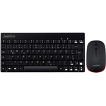 Kabelloses Mini Tastatur- und Maus Set, Perixx PERIDUO-712 DE B, schwarz