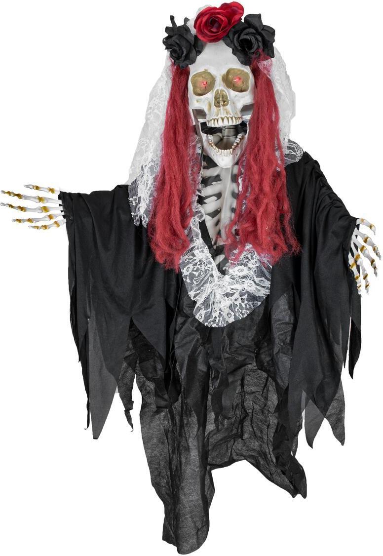EUROPALMS Halloween Figur Skelett La Catrina, animiert, 100cm (83316146)