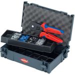 Knipex 97 90 09 Crimpzange Aderendhülsen 0.08 bis 10 mm² Inkl. Aderendhülsensortiment im Koffer