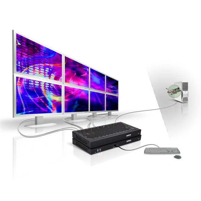 Matrox Extio F2408 Expander 4 Anschlüsse Schwarz