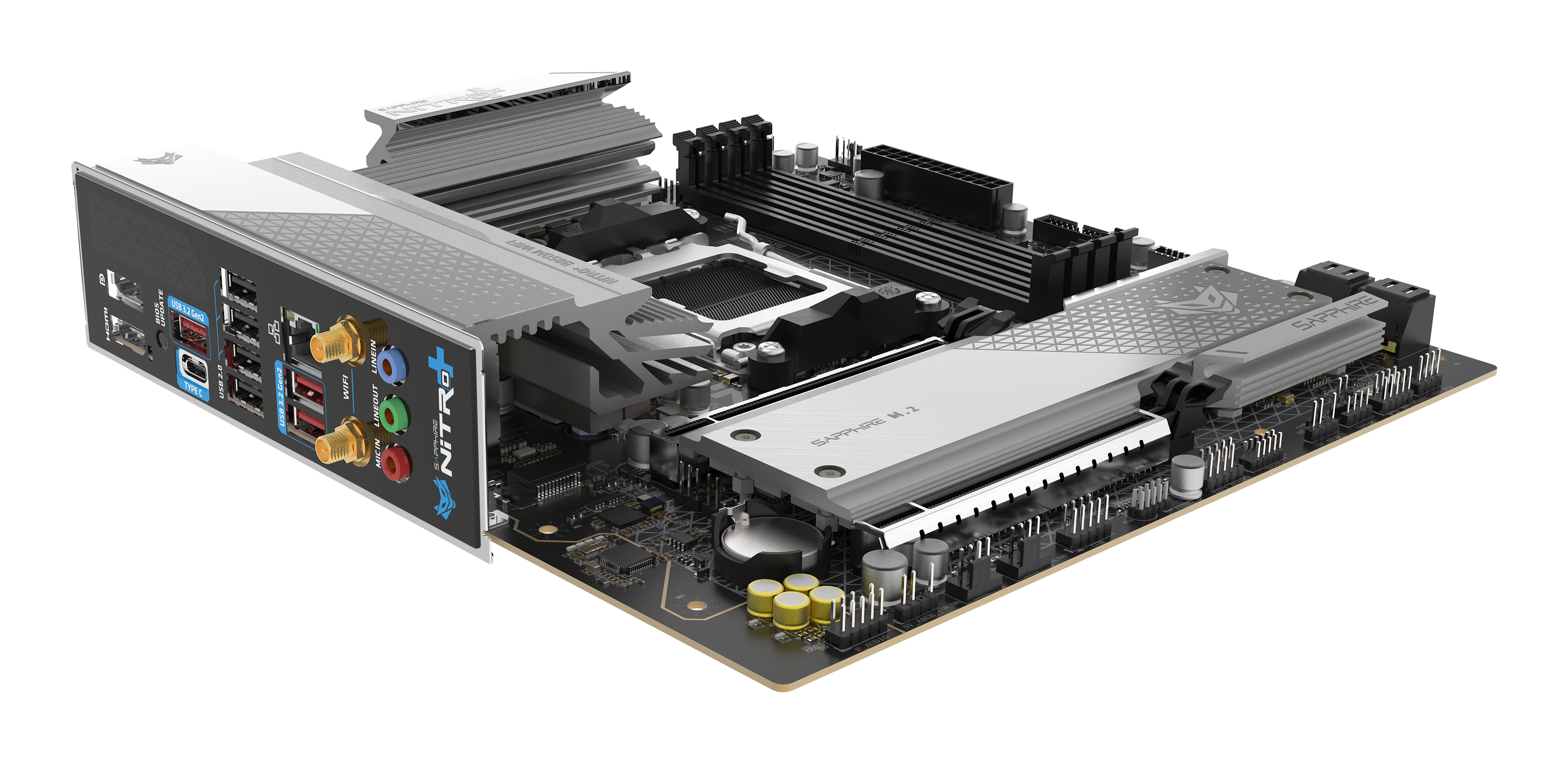 Sapphire Nitro+ B850M WIFI Mainboard Micro-ATX Schwarz