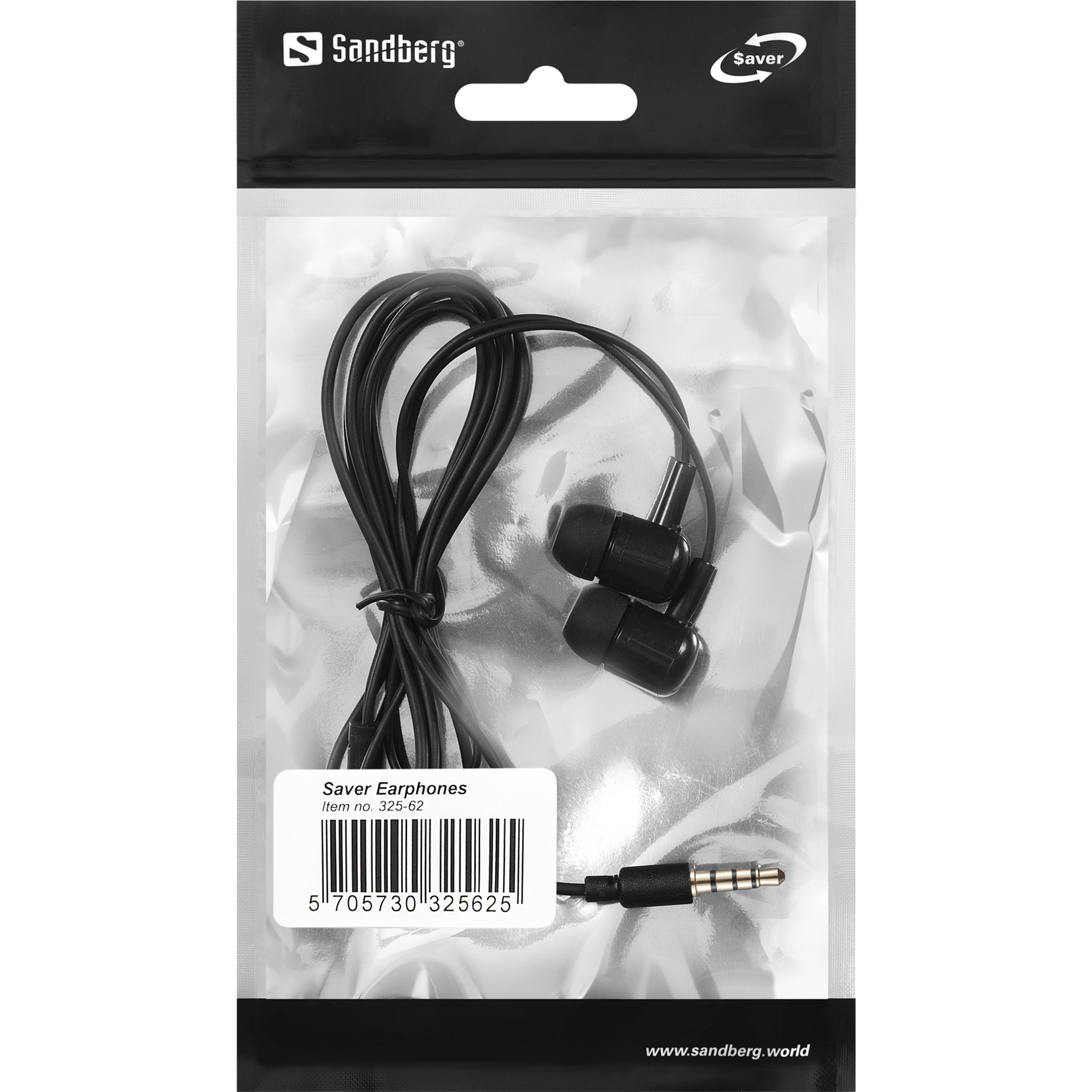 Sandberg Saver In-Ear-Kopfhörer 3,5 mm Kabelgebunden Schwarz