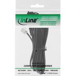 InLine® TAE-F Kabel, für Telekom/Siemens-Geräte, TAE-F Stecker an RJ11 Stecker, 20m (18920)