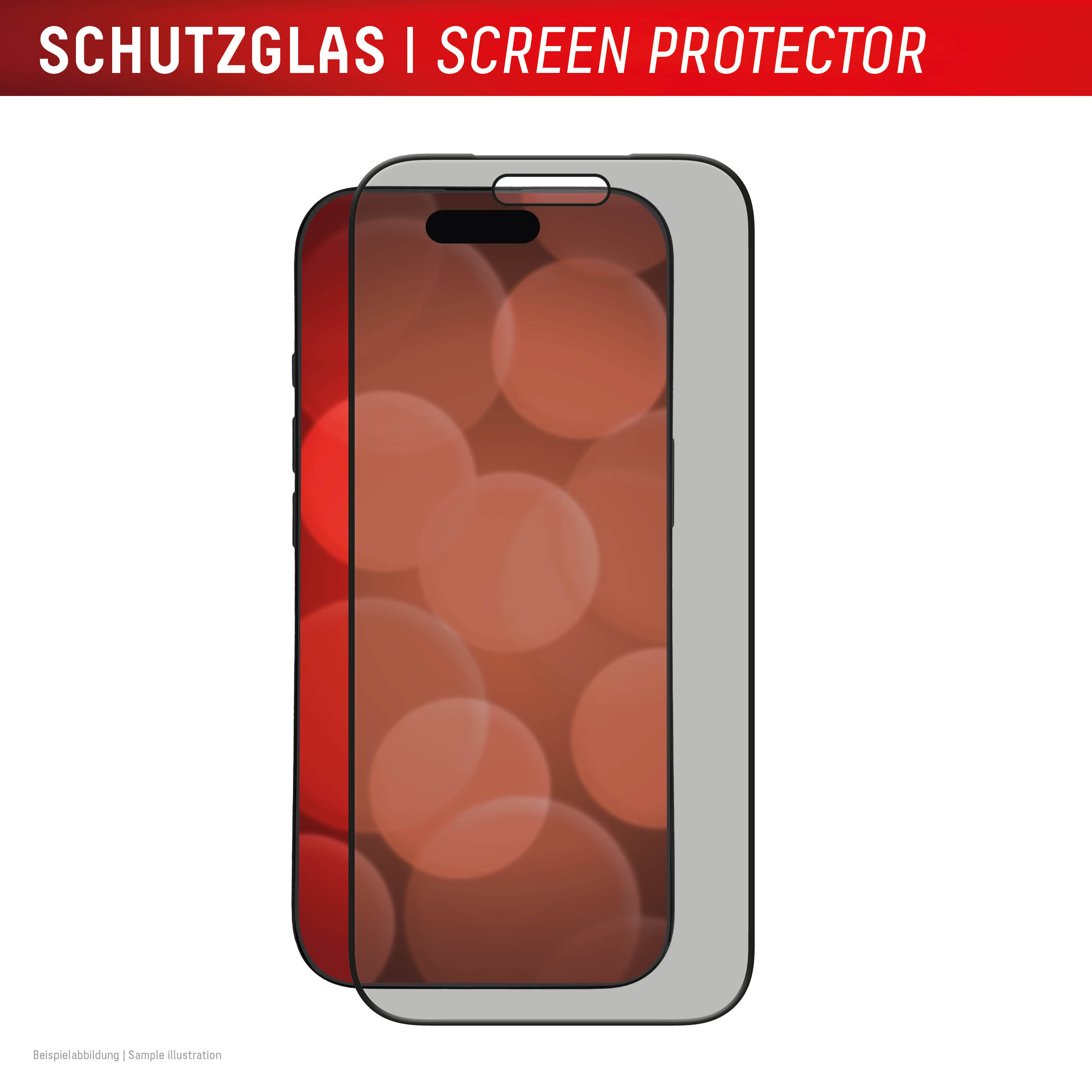 E.V.I. DISPLEX Privacy Glass MountMaster Displayschutzglas Apple iPhone 17 Pro Schwarz