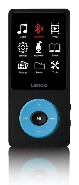Lenco XEMIO XEMIO-860BU 8 GB MP3-Player Schwarz, Blau