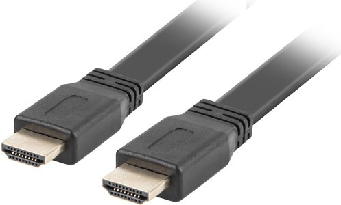 Lanberg CA-HDMI-21CU-0005-BK HDMI-Kabel 0,5 m HDMI Typ A (Standard) Schwarz (CA-HDMI-21CU-0005-BK)