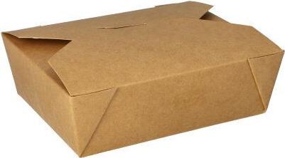 Papstar 87611 Einweg-Lebensmittelbehälter Karton - Polylactid (PLA) Braun (87611)