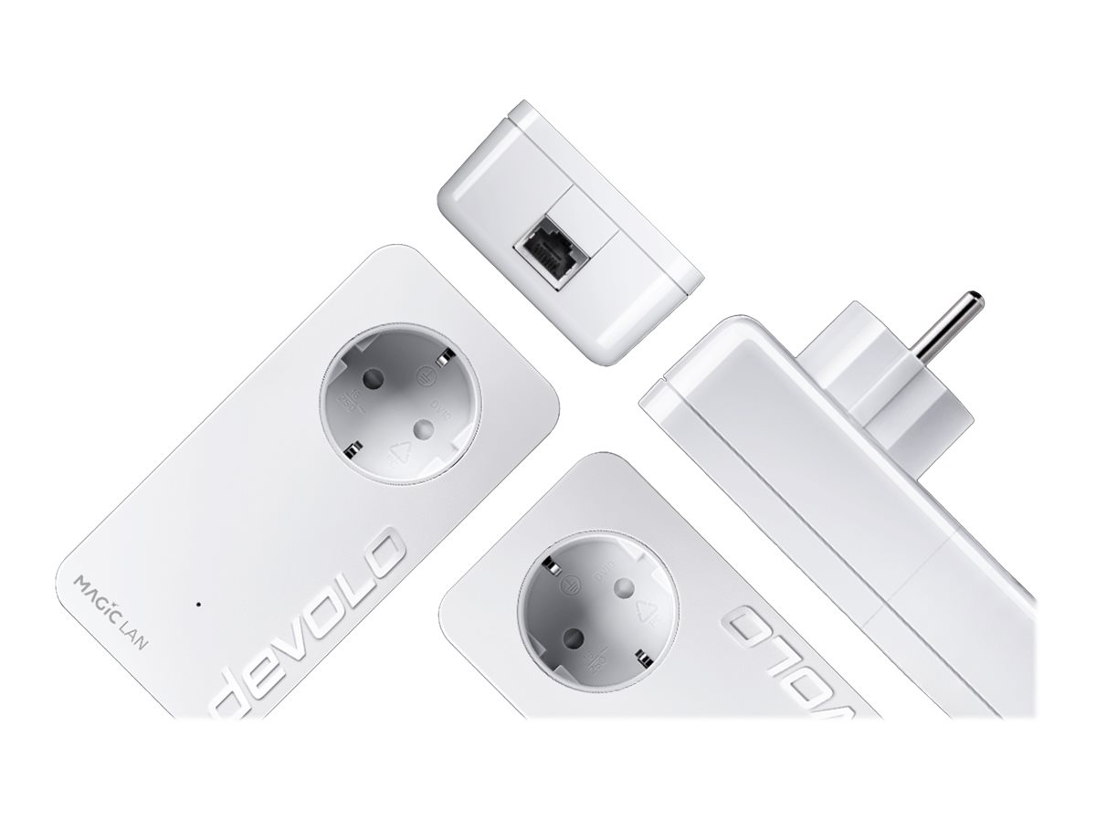 devolo Magic 1 LAN Starter Kit Powerline Bridge 1200 Mbit/s HomeGrid Weiß
