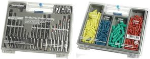 BRÜDER MANNESMANN Bohrer-Set, 300-tlg, im Kunststoffkoffer mit Dübel-Sortiment, Bohrer aus HSS & CV-Stahl, - 1 Stück (M590-300)