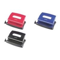 herlitz Bürolocher, Stanzleistung: 16 Blatt, schwarz aus Metall, Lochung: 80 mm, verstellbare Anschlagschiene (01610492-002)