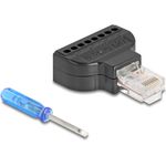 Delock RJ45 Stecker zu Terminalblock mit Schraubendreher Cat.5e (90654)