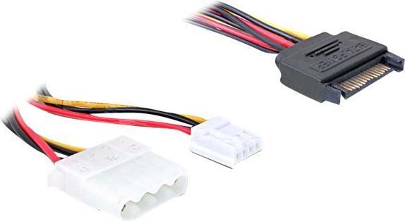 DeLOCK Netzteil 15 PIN SATA Power interne Stromversorgung, 4-polig 