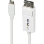 StarTech.com 6.6ft (2m) USB C to DisplayPort 1.2 Cable, Bidirectional (CDP2DP2MBW)