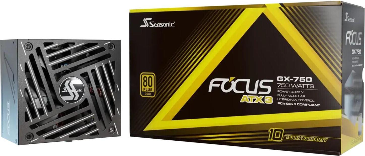 Seasonic Focus GX-750-V4 750W ATX 3.1 Netzteil vollmodular 80 PLUS Gold (FOCUS-GX-750-V4)