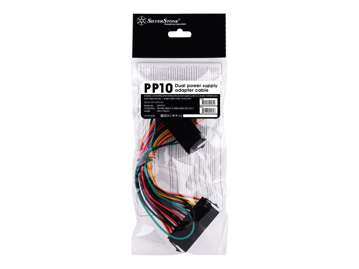 SilverStone PP10 ATX 24-Pin Verlängerungskabel 50 cm